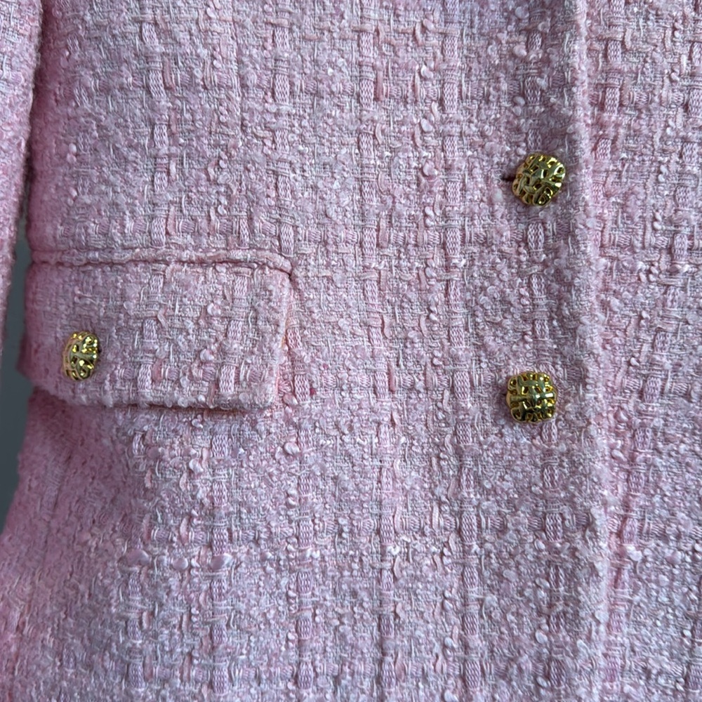 Pink Tweed Blazer - Picture 3 of 3